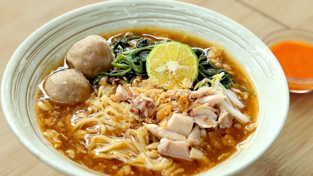 Resep Lomie Ayam Kangkung Enak & Gurih