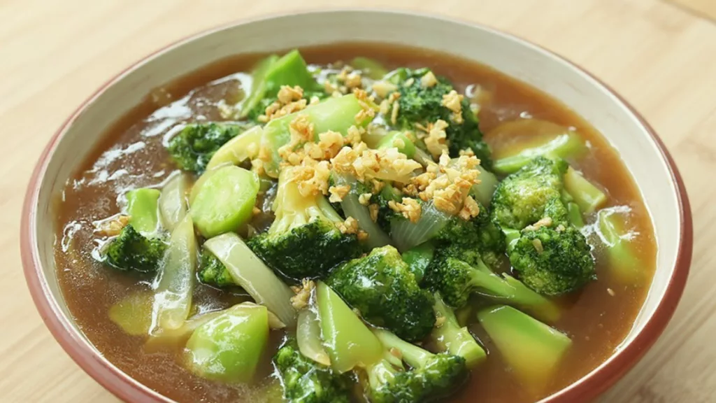 Resep Tumis Brokoli Saus Tiram dan Tim Telur