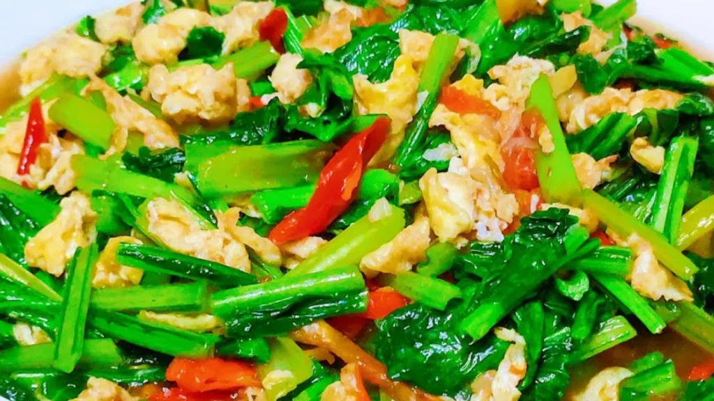 Resep Tumis Sawi Hijau dan Telur untuk Sahur